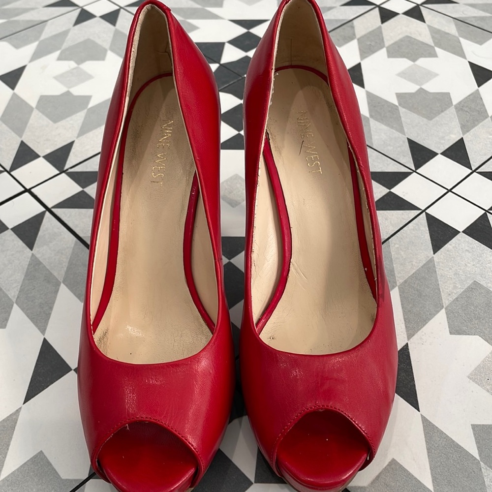 Nine West red heels